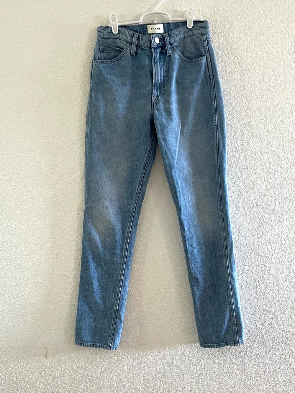 FRAME Denim True Straight Jeans in Riverwalk Wash Size 27